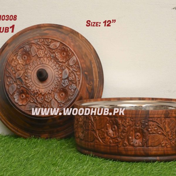 Wooden Hot pot carving
