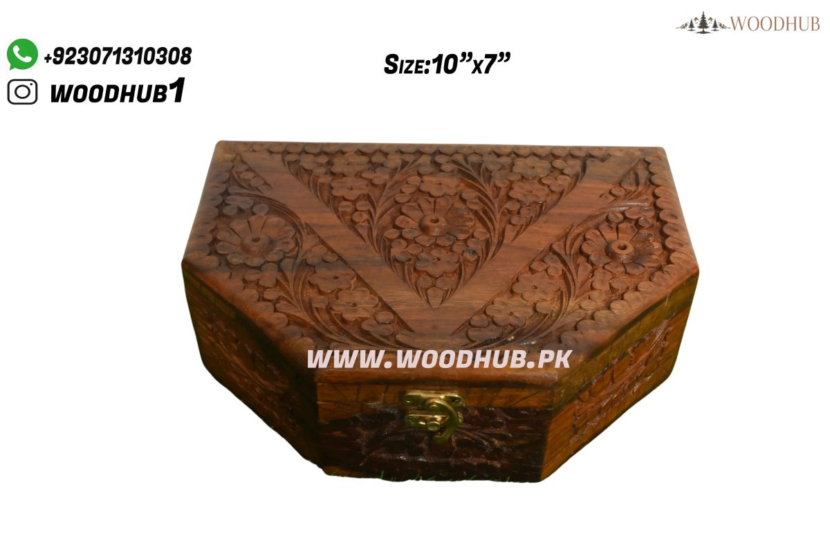 Jewelry Box Carving D shape