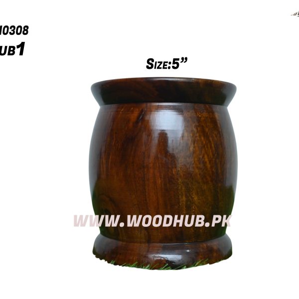 Wooden pencil jar