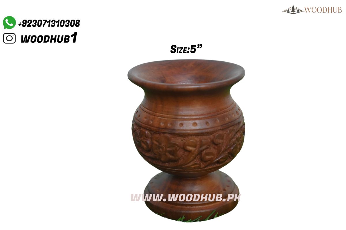 wooden Beauty Item Jar