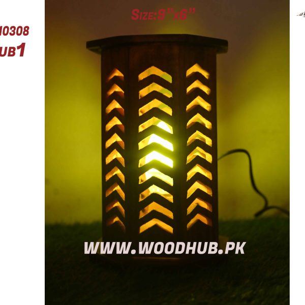 wooden table lamp cutwork