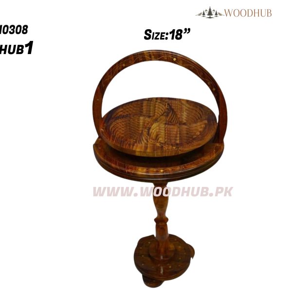 Wooden Spring Basket Table
