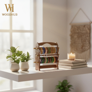 wooden bangle stand