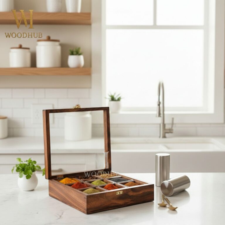 wood hub masala box