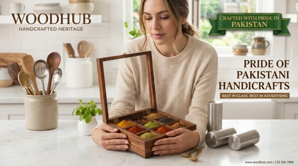 Wooden Masala Box : Why Your Kitchen Is Crying Out for This Traditional Treasure 3 Why Your Kitchen Is Crying Out for This Traditional Treasure woodhub.pk
