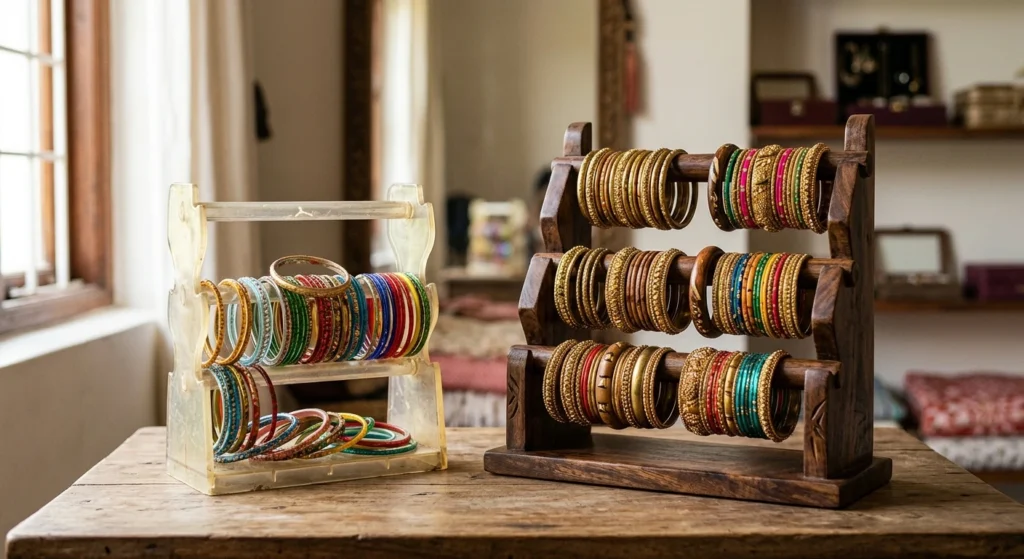 Wooden Bangle Stands Why I Stopped Buying Plastic Ones
